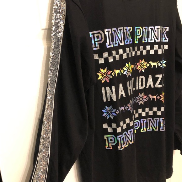 NWT! 💎 VS PINK Holidaze bling top - size Large - Picture 5 of 8